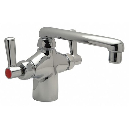 ZURN Lever Handle Single Hole Mount, 1 Hole Straight Laboratory Faucet, Polished chrome Z826F1-XL