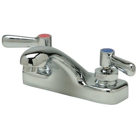 Zurn Manual Low Arc Bathroom Faucet, 4" Mount, Polished Chrome 2 Hole Z81101-XL-3M