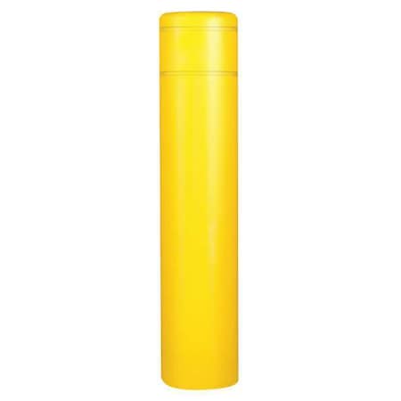 Zoro Select Post Sleeve, 60 In H, Yellow with No Tape 4502YN