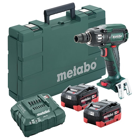 METABO 18V 1/2" SSW18 LTX 400 BL 2x 5.5Ah LiHD kit