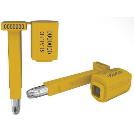 Universeal Bolt Seal 3-1/2" x 21/64", Steel, Yellow, Pk50 MAGNUM YELLOW50