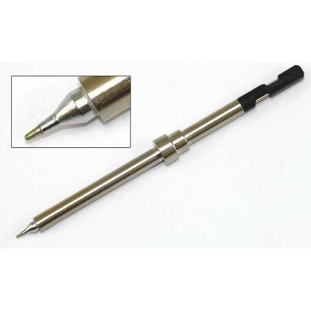 Hakko Soldering Tip, Conical, 0.03 in x 0.23 in, For Use With Mfr. No. FM-2032 T30-I