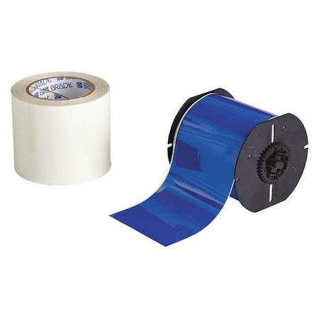 Brady Label Tape Cartridge, Blue, Labels/Roll: Continuous B30C-4000-483BL-KT