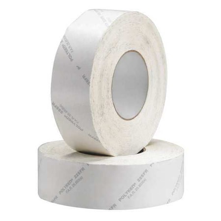 Polyken Duct Tape, White, 60 yd L, 2 in W 225FR-2