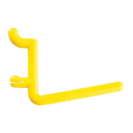 Functionaire Locking Pegboard Hooks, 2in.L, Plastic, PK8 FH3-2