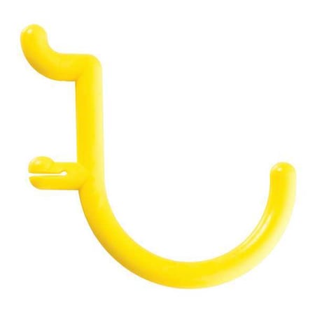 Functionaire Locking Pegboard Hooks, Plastic, PK8 FH2-2