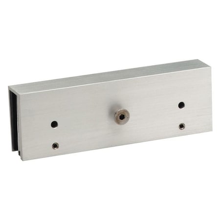 Dynalock Glass Door Bracket, Aluminum, Unfinished, Includes: Mounting Hardware 4850
