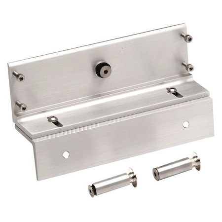 Dynalock Z-Bracket, Aluminum, Brushed Aluminum, For Use With: Gate Locks Includes: Mounting Hardware GLB