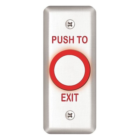 Sdc Exit Push Button, 1-3/4 in. W 463NU