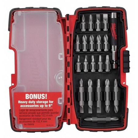 Milwaukee Tool 21 Piece Screwdriver Bit Set, 1/4" 48-32-0221