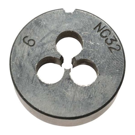 Zoro Select Alloy Steel Die, 6-32 UNC CCT1060-105