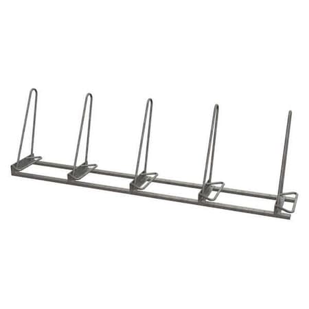 Madrax Bike Rack, Galv, (5)Bikes, 29-1/2inH, 101inL SHK-SNG-5-G