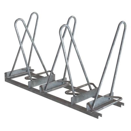 Madrax Bike Rack, Galv, (5)Bikes, 29-1/2in.H, 53inL SHK-DBL-5-G