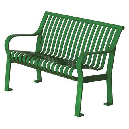 Thomas Steele Outdoor Bench, 48 in. L, 27-1/2 in. W, Grn CRB-4-VS-LEX