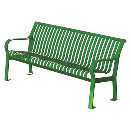 Thomas Steele Outdoor Bench, 71 in. L, 27-1/2 in. W, Grn CRB-6-VS-LEX