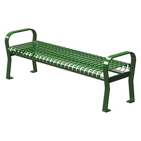 Thomas Steele Outdoor Bench, 71 in. L, 25-1/2 in. W, GRN CRF-6-VS-LEX