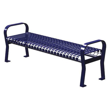 Thomas Steele Outdoor Bench, 71 in. L, 20 in. W, Blue CRF-6-VS-MBL
