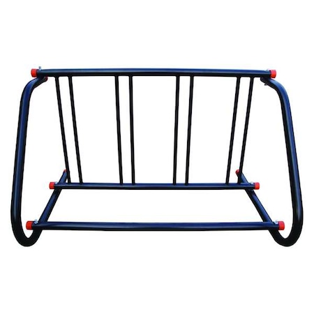 Zoro Select Bike Rack, Black, 49-5/8 in. L, 4-Bike 45MK35