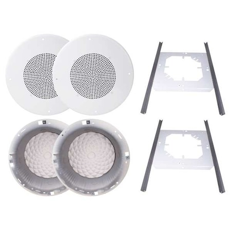 Speco Technologies In-Ceiling Speaker Kit, 13inL x 13inW, PR G86KITPR