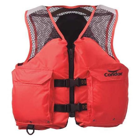 Condor Life Jacket, 2XL, Col. Orange 45MP94