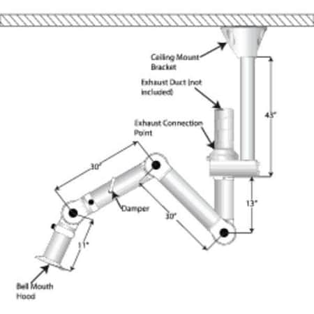 Nederman Extraction Arm LNS-70344