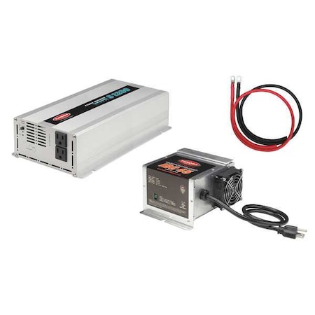Tundra Automatic Battery Charger/Inverter, Charging, 45A, 1200W ICS12245