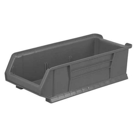 Akro-Mils Super Size Bin, Plastic, Gray, 7 in H, 11 in W, 23 7/8 in L 30286GREY