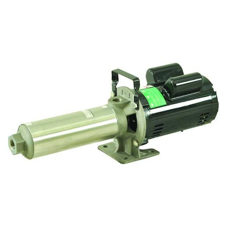 DAYTON Multi-Stage Booster Pump, 3/4 hp, 120/240V AC, 1 Phase, 3/4 in NPT Inlet Size, 9 Stage 45MW85