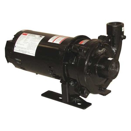Dayton Pressure Booster Pump, 1 hp, 208 to 240/480V AC, 3 Phase, 1-1/2 in NPT Inlet Size, 1 Stage 45MW17