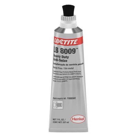 Loctite Anti-Seize, 7oz, Heavy Duty, Brush Top Tube LB 8009 1999560