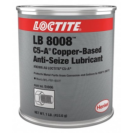 Loctite General Purpose Anti-Seize, Copper Base, 16 oz, Can, LB 8008, C5-A 234202