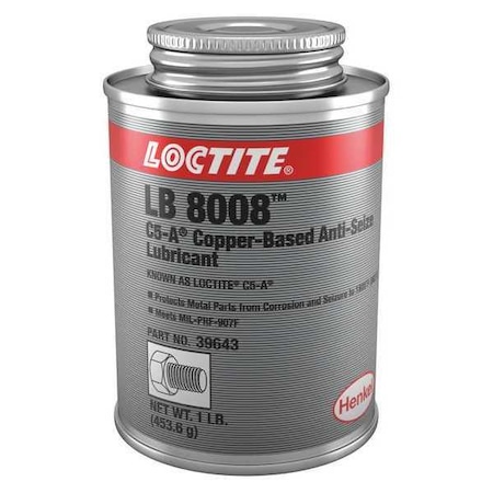 Loctite General Purpose Anti-Seize, Copper Base, 16 oz, Brush-Top Can, LB 8008, C5-A 233317