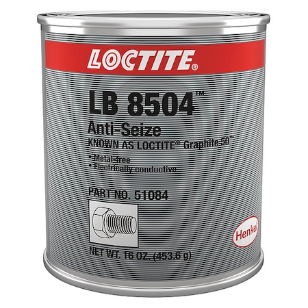 Loctite Anti-Seize, Graphite, 16 oz, Can, LB 8504 LB 8504(TM) Graphite- 50(TM) 234244