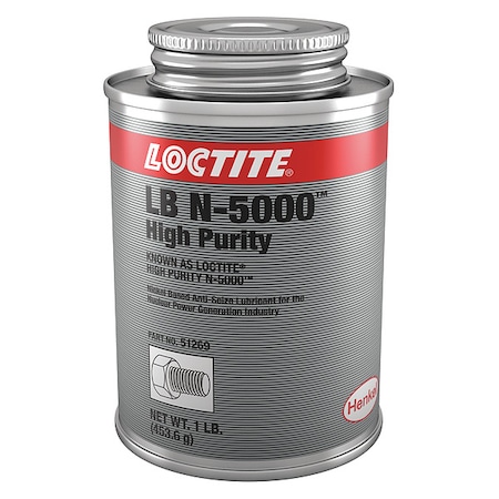 Loctite Anti Seize, High Purity16 oz, Can LB N-5000(TM) 234284