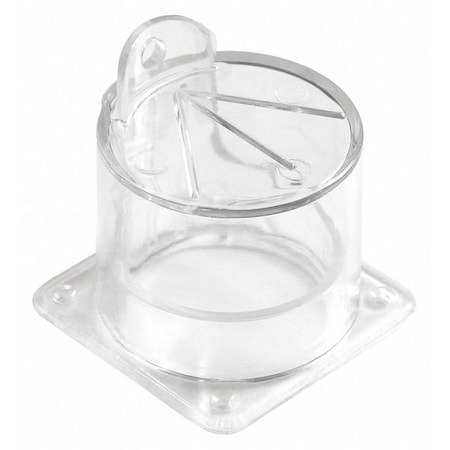 Zoro Select Push Button Lockout, Clear, Acrylic, 1 Max. No. of Padlocks, 1/4 in Max. Shackle Dia. 45MZ89