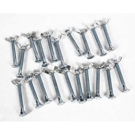 Zoro Select Bolt and Nut Kit, 1/4 In, PK20 TT11C547BNG