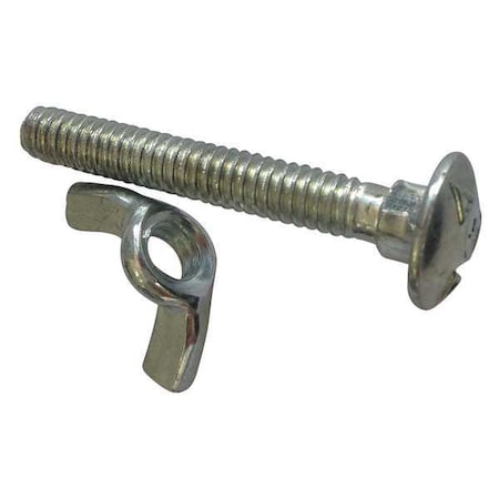 Zoro Select Bolt and Nut Kit, 1/4 to 1-3/4 In, PK20 TT11C5467BNG