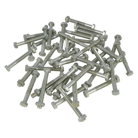 Zoro Select Bolt and Nut Kit, 1/3 to 2-1/2 In, PK42 TT11C5435BN2G