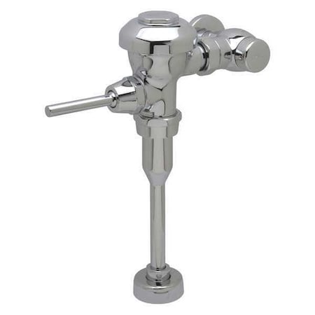 Zurn Urinal Manual Flush Valve, 0.5 gpf gpf, Polished Chrome, 3/4 in, 3/4 in Spud Coupling Z6003AV-EWS