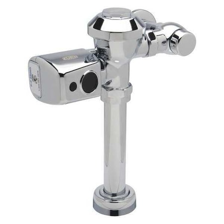 Zurn Toilet Automatic Flush Valve, 3.5 gpf gpf, Polished Chrome, 1 in, 1 1/2 in Spud Coupling ZER6000PL-CPM