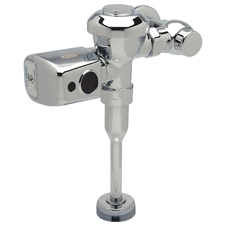 Zurn Urinal Automatic Flush Valve, 0.5 gpf gpf, Chrome-Plated, 3/4 in, 3/4 in Spud Coupling ZER6003AV-EWS-CPM