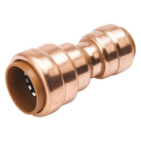 Pro-Line Copper Copper Push Fit Reducing Coupling, 3/4 in x 1/2 in Tube Size 650-043LW