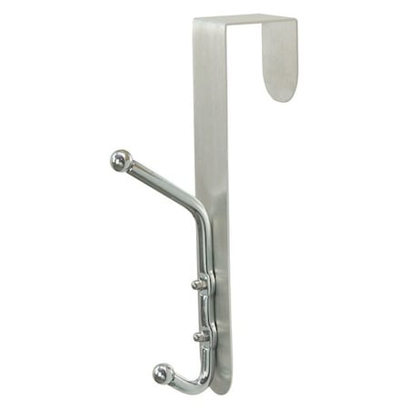 Zoro Select Coat Rack, Silver, 4-1/4 in. D 45NG70