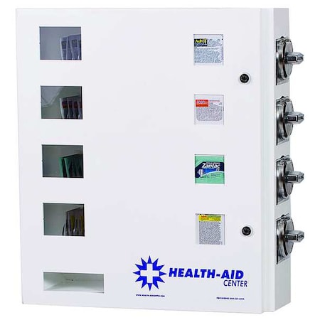 Synergy Medicine Vending Machine, Steel, 20 in W, White, Keys HA4-25