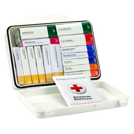 First Aid Only First Aid Kit and Housing, Plastic 84 Components, 25 People Served 54764