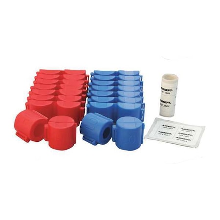 Airsept A/C Security Caps, 6 in O.D., Plastic 72921