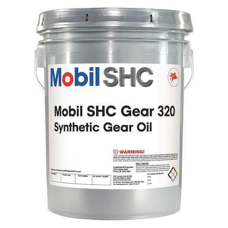 Mobil Gear Oil, 5 gal, Pail, Amber 121325