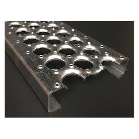 Zoro Select Anti-Slip Channel, 120 in. L, Grip, 2 in. H 61G13072-10