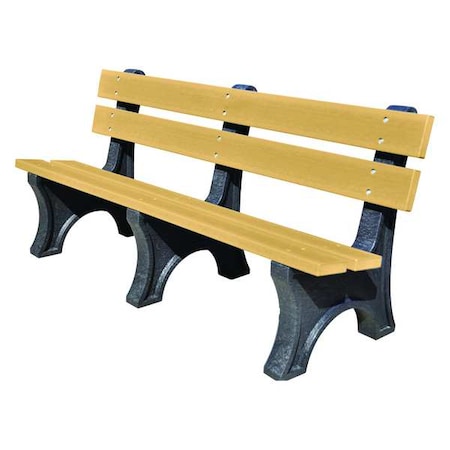 Ultrasite Outdoor Bench, 72 in. L, 10 in. W, Woodtone PB 6CEDCOLE