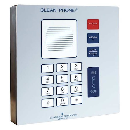 Hubbell Gai-Tronics Telephone, VoIP, Gray 295-712W